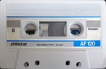Compact Cassette Victor Dynarec AF 120 "AF-120WT" Type I Normal 1985 Japan