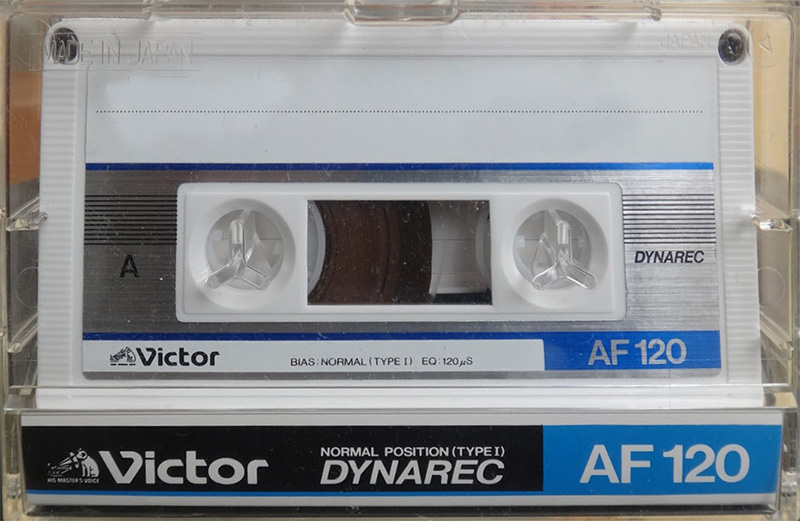Compact Cassette Victor Dynarec AF 120 "AF-120WT" Type I Normal 1985 Japan