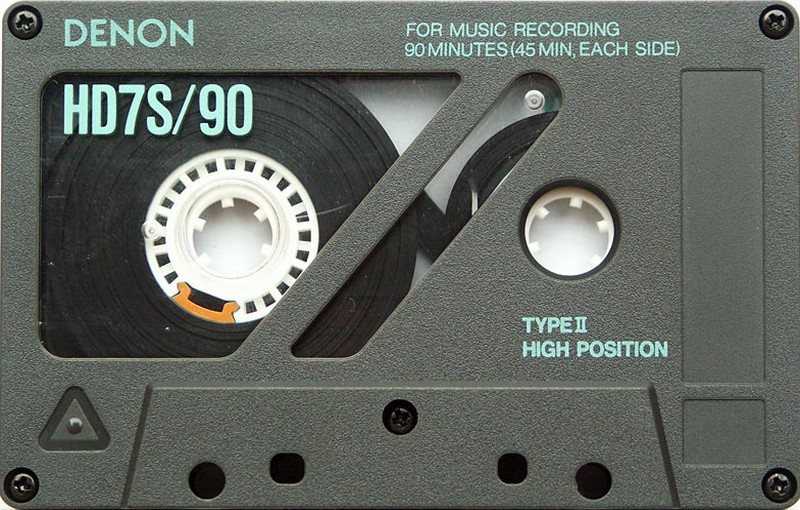 Compact Cassette Denon HD7S 90 Type II Chrome 1990 Europe