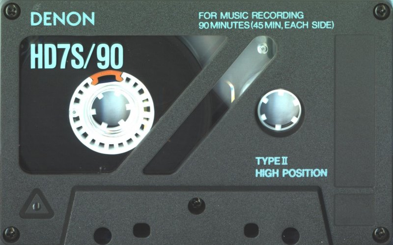 Compact Cassette Denon HD7S 90 Type II Chrome 1990 Europe