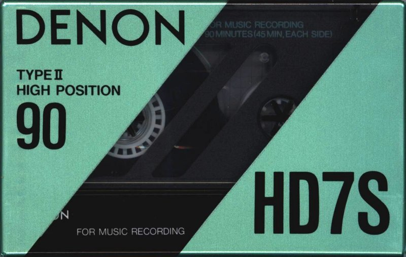 Compact Cassette Denon HD7S 90 Type II Chrome 1990 Europe