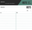 Compact Cassette Denon HD7S 90 Type II Chrome 1990 Europe