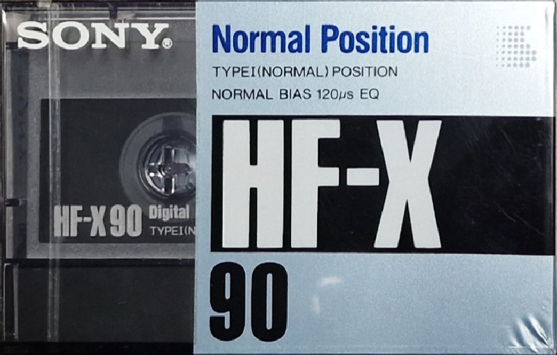 Compact Cassette Sony HF-X 90 Type I Normal 1989 Japan