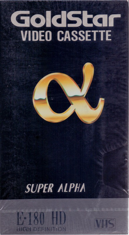 VHS, Video Home System Goldstar Super Alpha 180 Type I Normal 1992 Europe