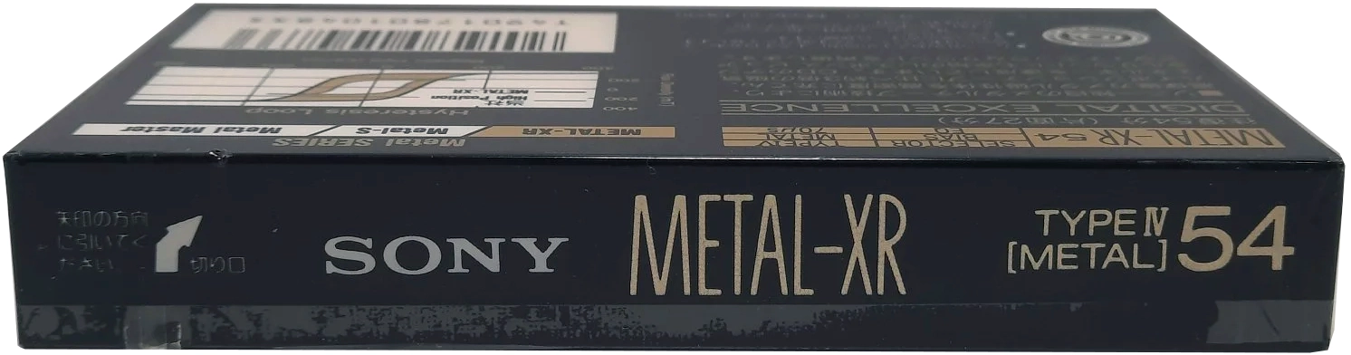 Compact Cassette Sony Metal-XR 54 "MTL-XR54" Type IV Metal 1989 Japan