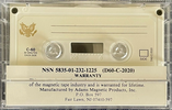 Compact Cassette Adams Magnetic 60 "U.S. Government" Type I Normal USA
