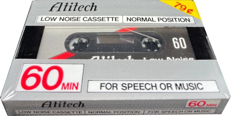Compact Cassette Atitech 60 Type I Normal 1988 USA