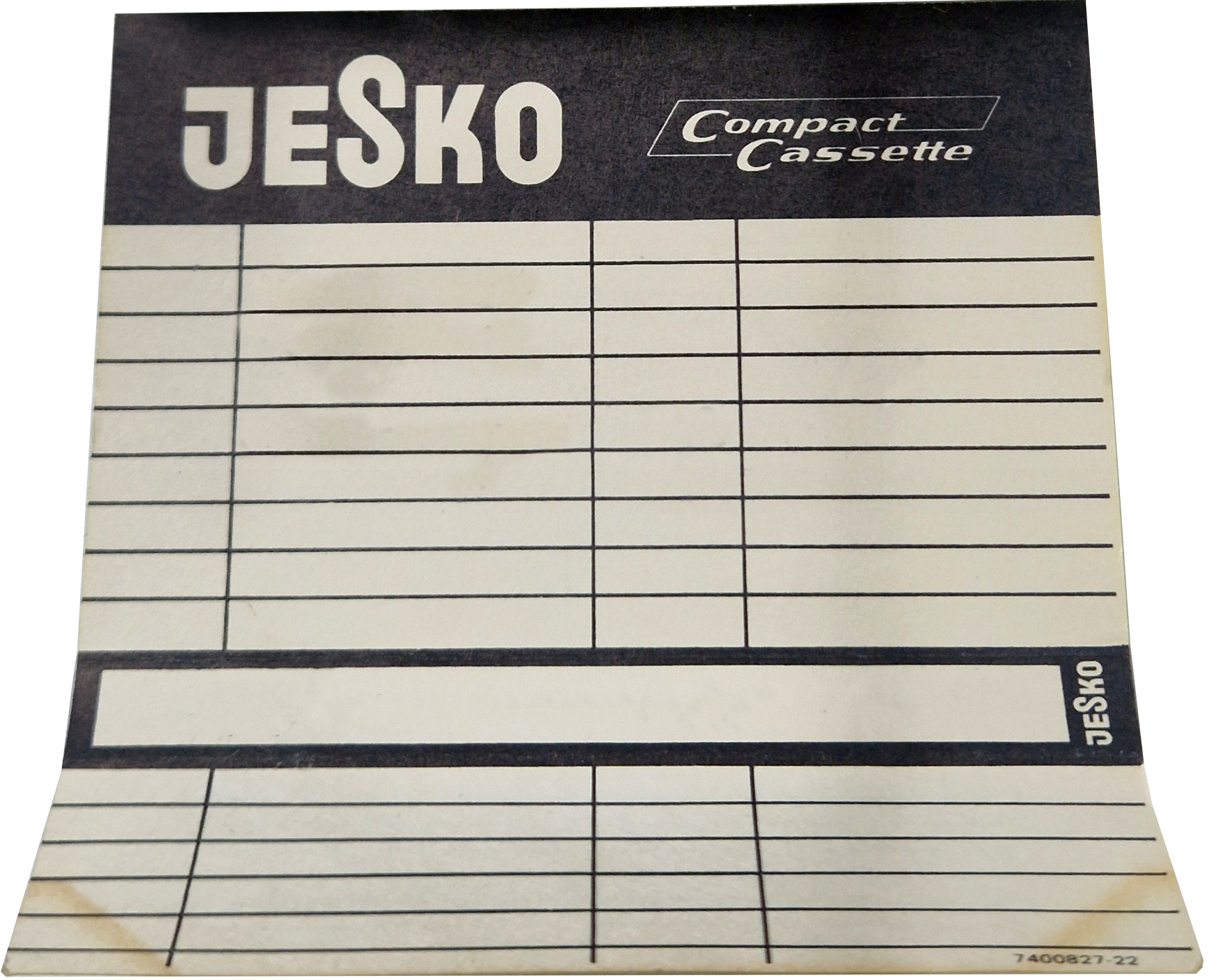 Compact Cassette Jesko 60 Type I Normal 1977 Germany