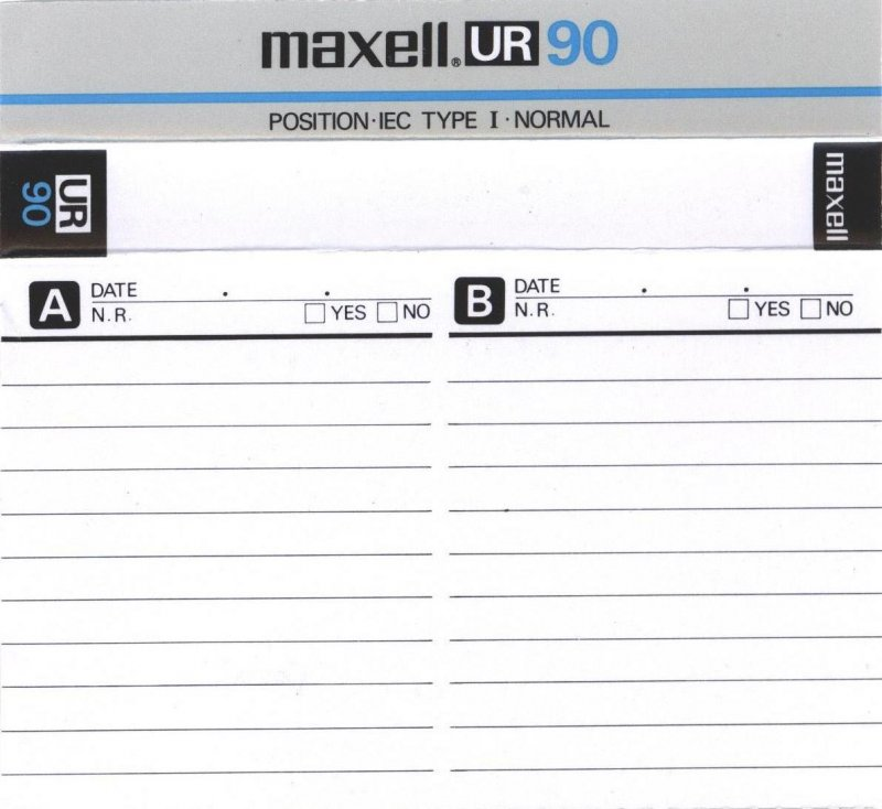 Compact Cassette: Maxell / Hitachi Maxell - UR 90