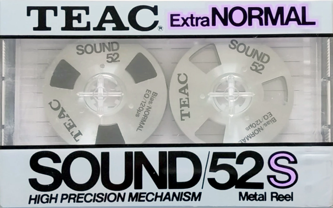 Compact Cassette Teac SOUND 52 "/52S" Type I Normal 1984 USA