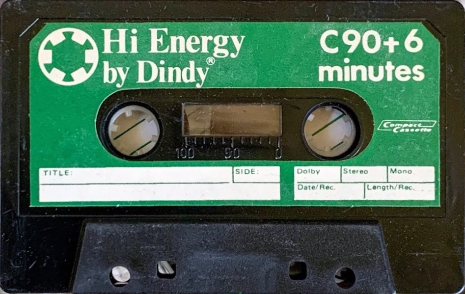 Compact Cassette Dindy Hi Energy 90+6 Type I Normal 1978 Australia