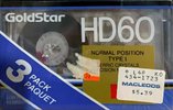 3 pack Goldstar HD 60 Type I Normal 1990 Canada