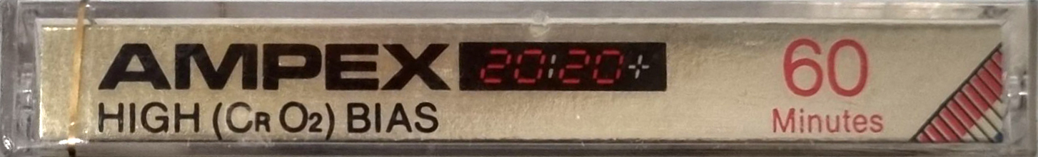 Compact Cassette Ampex 2020+ 60 Type II Chrome 1978 USA