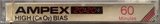 Compact Cassette Ampex 2020+ 60 Type II Chrome 1978 USA