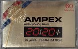Compact Cassette Ampex 2020+ 60 Type II Chrome 1978 USA