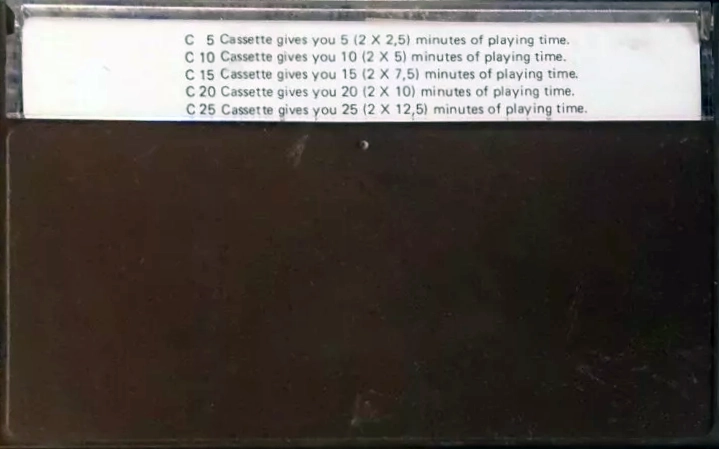 Compact Cassette Magna Home Computer 10 "LHS" Computer Cassette 1981 Hungary