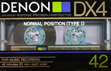 Compact Cassette Denon DX4 42 Type I Normal 1985 Japan