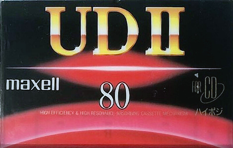 Compact Cassette Maxell UDII / UD2 80 "UD2-80G" Type II Chrome 1994 Japan