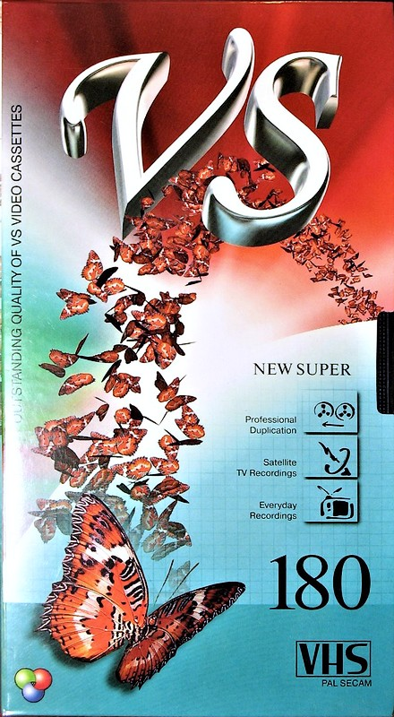 VHS, Video Home System:  VS - New Super 180