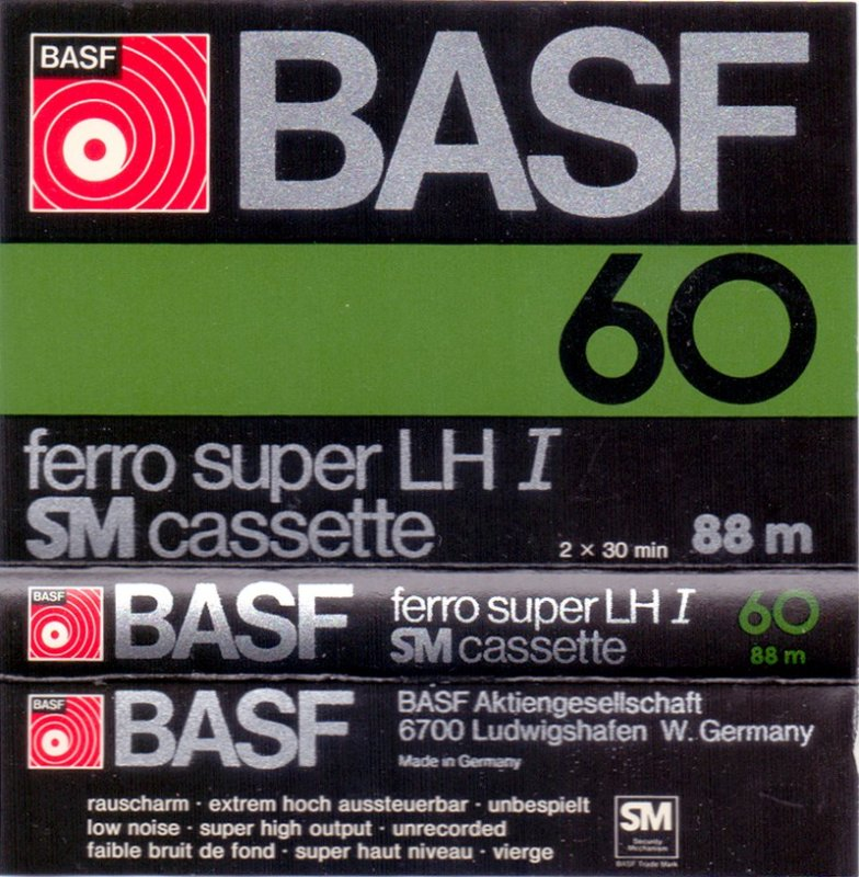 Compact Cassette: BASF  - Ferro Super LH I 60