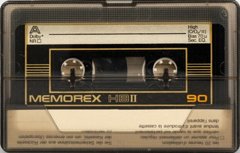Compact Cassette Memorex HB 90 Type II Chrome 1982 USA