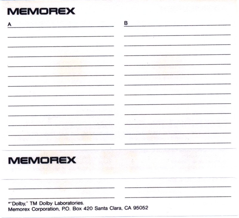 Compact Cassette: Memorex  - HB 90