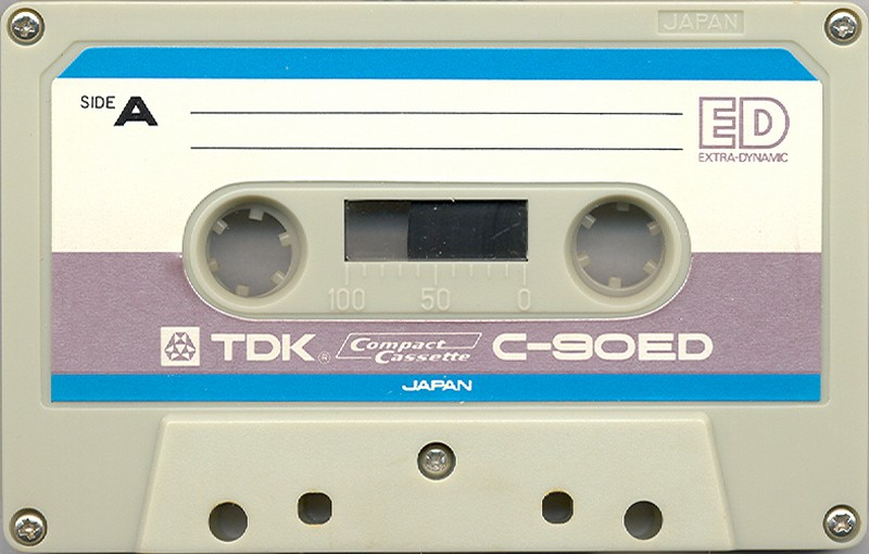 Compact Cassette TDK ED 90 "C-90ED" Type I Normal 1972 USA