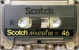 Compact Cassette Scotch Master III 46 Type III Ferro Chrome 1981 Japan