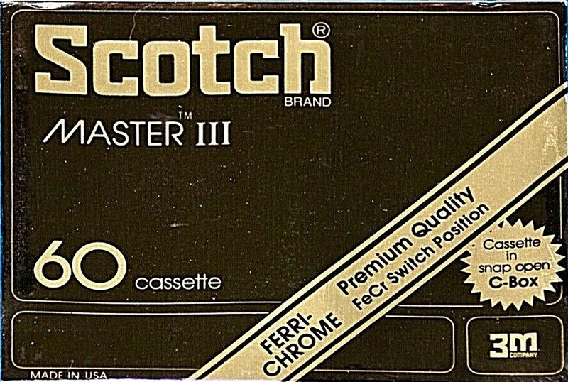 Compact Cassette Scotch Master III 60 Type III Ferro Chrome 1979 USA