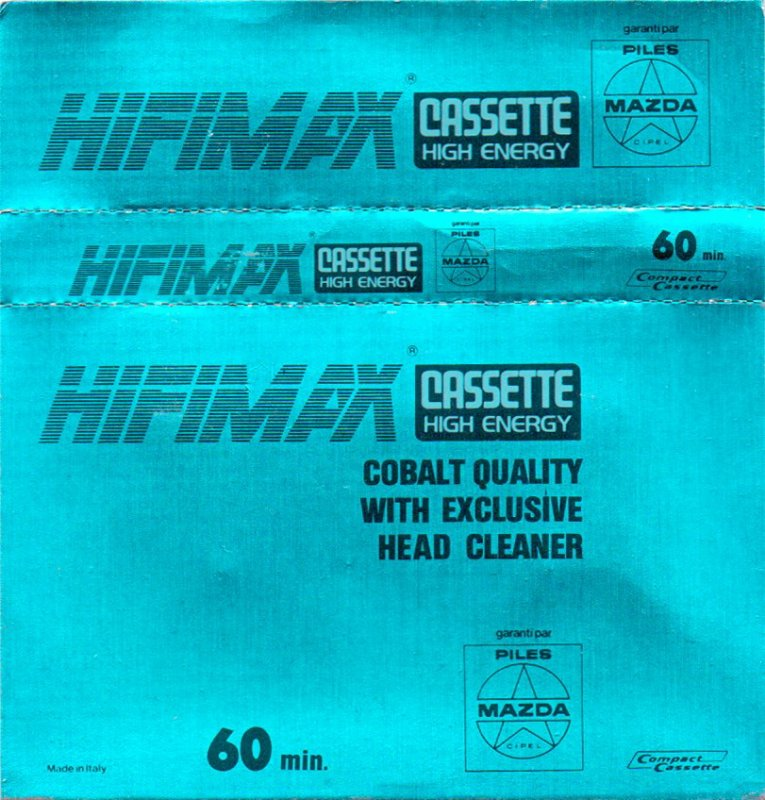 Compact Cassette Hifimax 60 Type I Normal Italy