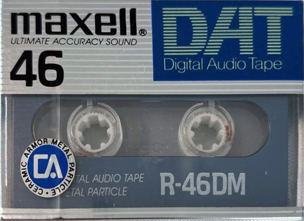 Digital Audio Tape Maxell 46 "R-46DM" Type IV Metal 1987 Japan