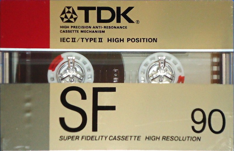 Compact Cassette TDK SF 90 Type II Chrome 1988 Australia, Europe