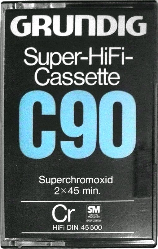 Compact Cassette:  Grundig - Super HiFi Cassette 90