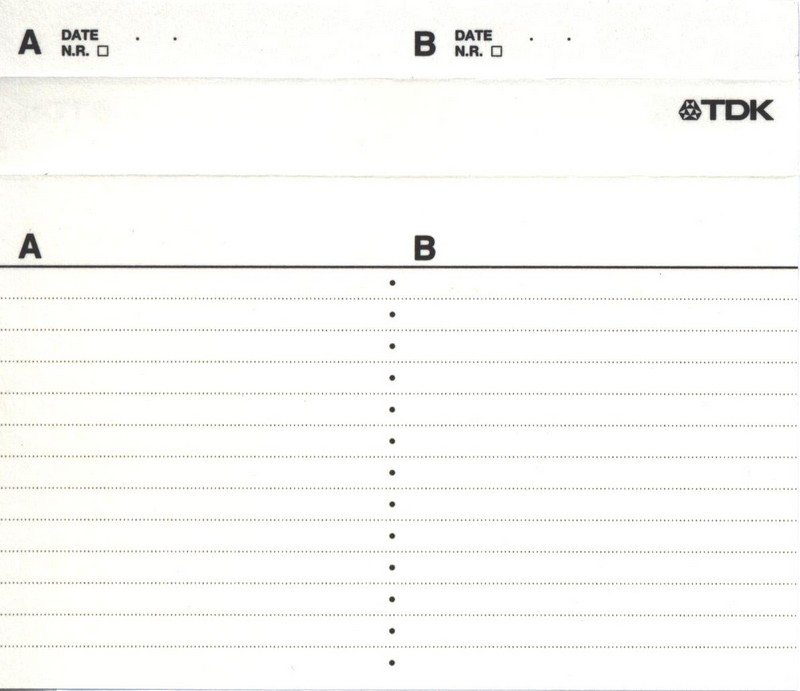 Compact Cassette: TDK  - CD Bass 120