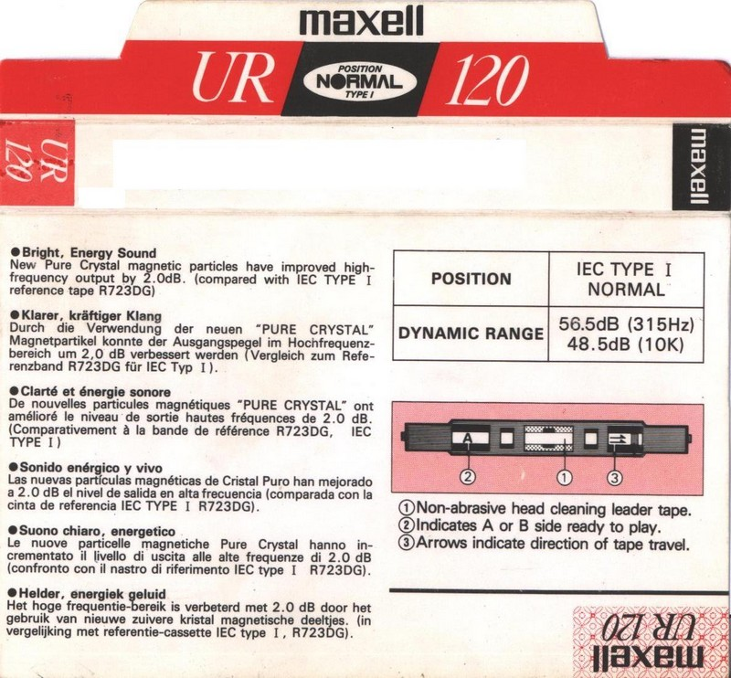 Compact Cassette: Maxell / Hitachi Maxell - UR 120