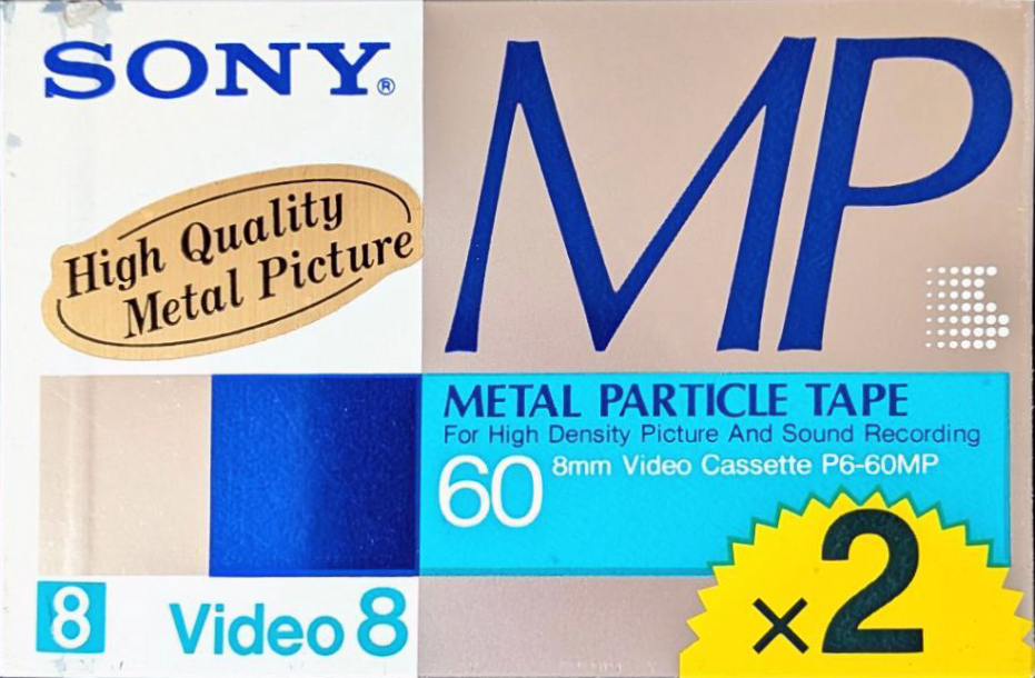 2 pack Sony MP 60 "P6-60MPN" Type IV Metal 1988 Japan