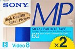 2 pack Sony MP 60 "P6-60MPN" Type IV Metal 1988 Japan