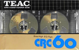 Compact Cassette Teac CRC 60 Type II Chrome 1983 USA