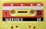 Compact Cassette Superton 60 "yellow" Type I Normal 1978 Near East