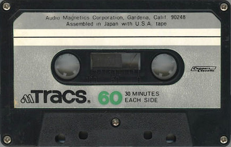 Compact Cassette Tracs 60 Type I Normal 1972 USA