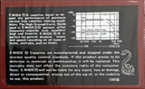 Compact Cassette E-Wide D 90 Type I Normal 1989 Hong Kong