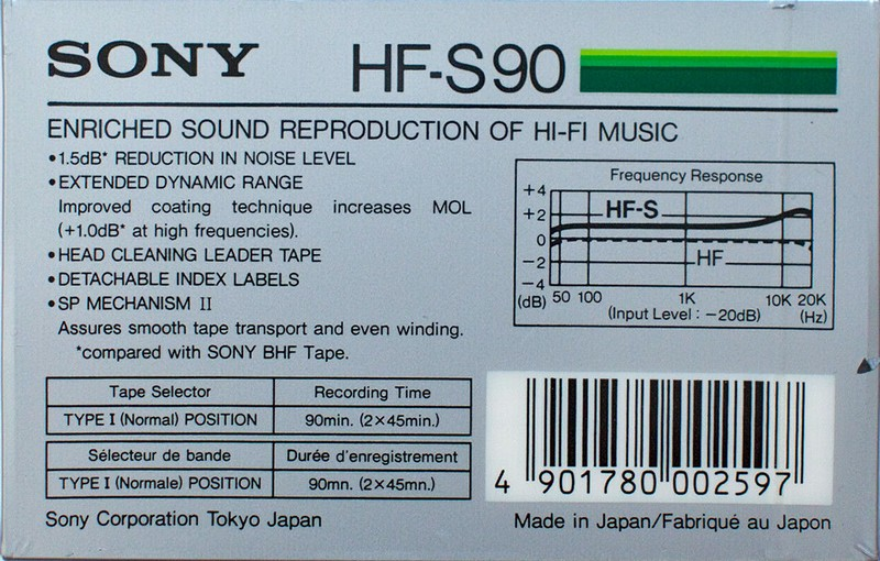 Compact Cassette: Sony  - HF-S 90