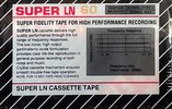 Compact Cassette Super 60 "LN" Type I Normal Unknown Country