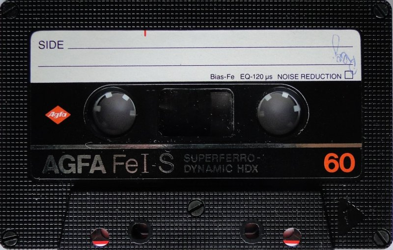 Compact Cassette AGFA Superferro HDX 60 "Fe I-S" Type I Normal 1982 Europe