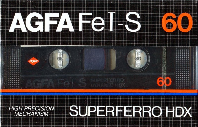 Compact Cassette AGFA Superferro HDX 60 "Fe I-S" Type I Normal 1982 Europe