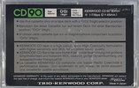 Compact Cassette Kenwood CD 90 Type II Chrome 1982 Worldwide