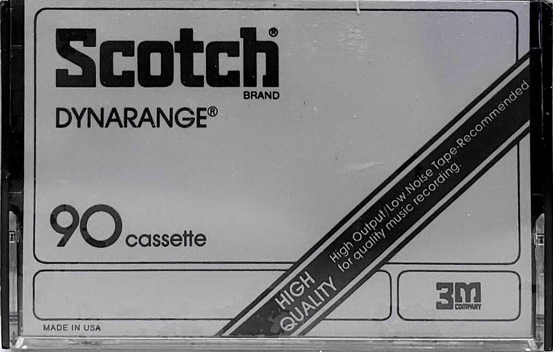 Compact Cassette Scotch Dynarange 90 Type I Normal 1980 USA
