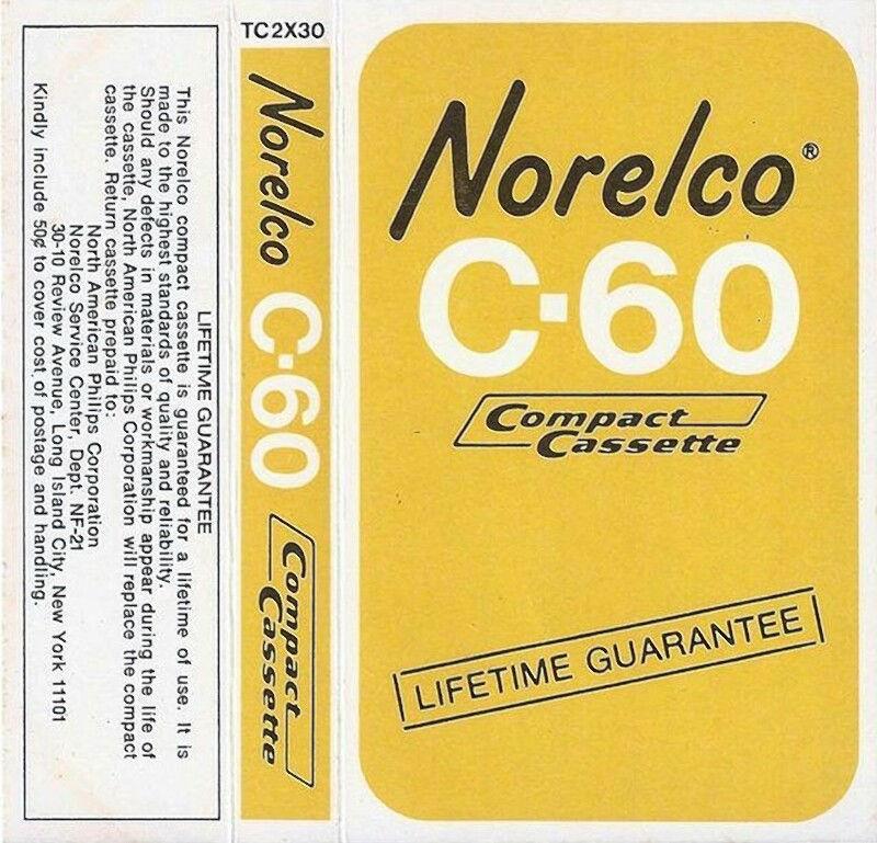 Compact Cassette Norelco 60 Type I Normal 1965 USA