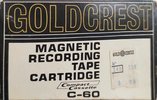 Compact Cassette Gold Crest 60 Type I Normal 1968 USA