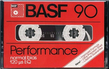 Compact Cassette BASF Performance I 90 Type I Normal 1980 USA